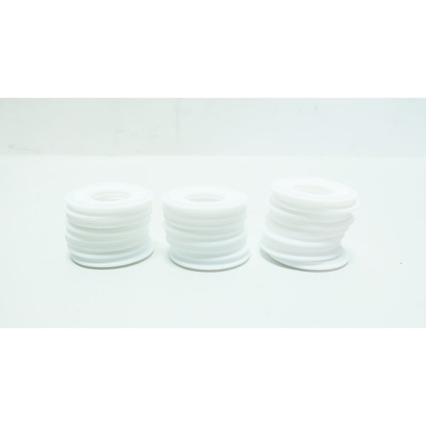 Csi BOX OF 25 WHITE 1IN PTFE TRI-CLAMP GASKET VALVE PARTS AND ACCESSORY 40MPG-100